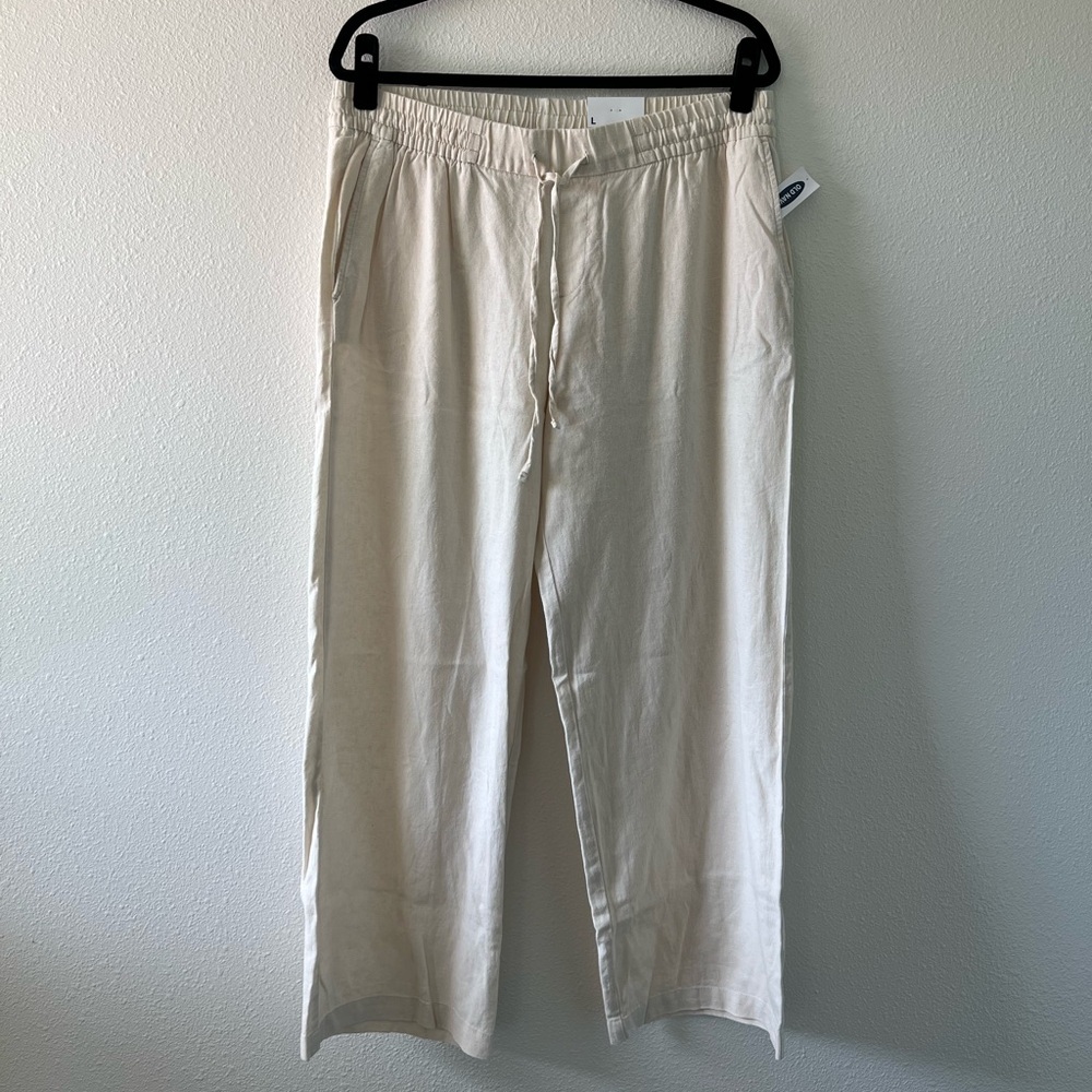 Old Navy Wide Leg Linen Pants